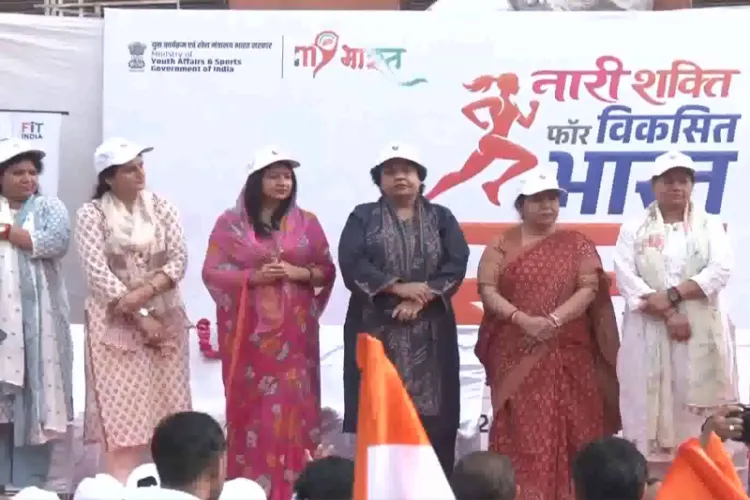  'Nari Shakti for Viksit Bharat Run' flagged off by Rajasthan minister Manju Baghmar and former BJP MLA Alka Gurjar