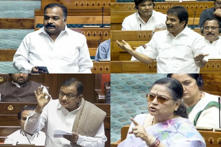 Congress leaders (from top left) Manickam Tagore, KC Venugopal, P Chidambaram, and Kakoli Ghosh