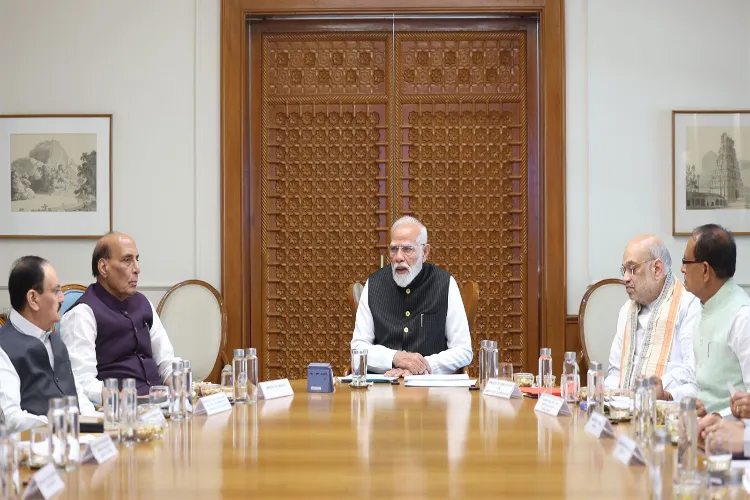 Modi Sitting Position PM Modi chairs CCS, Cabinet meetings