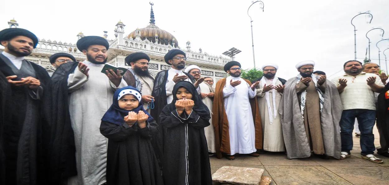 Muslims praying in Lucknow for ceasefire in West Asia