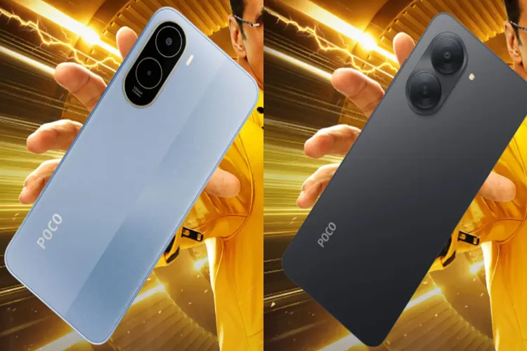 Poco C81 (left) will feature a dual-tone rear panel