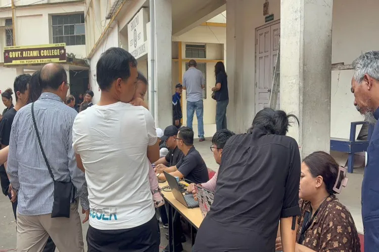 Polling underway for Aizawl Municipal Corporation 