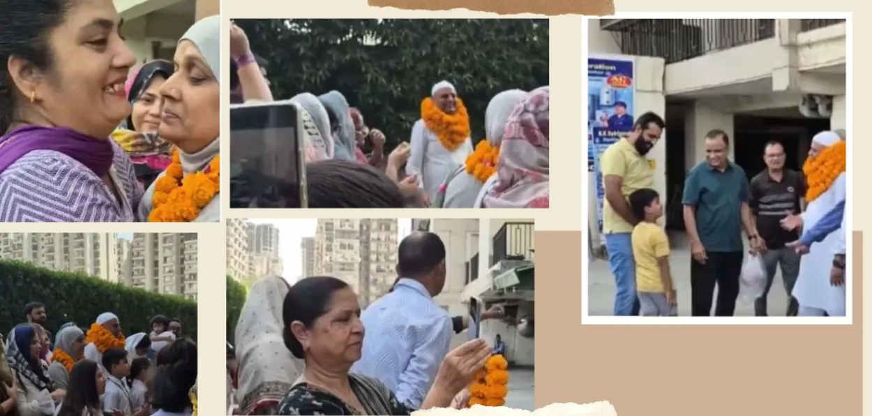 Scene of amity (based on stills from the viral video)