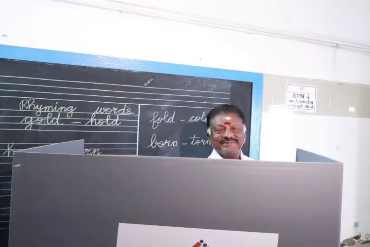 Former TN CM and DMK candidate from Bodinayakkanur Assembly constituency, O Panneerselvam