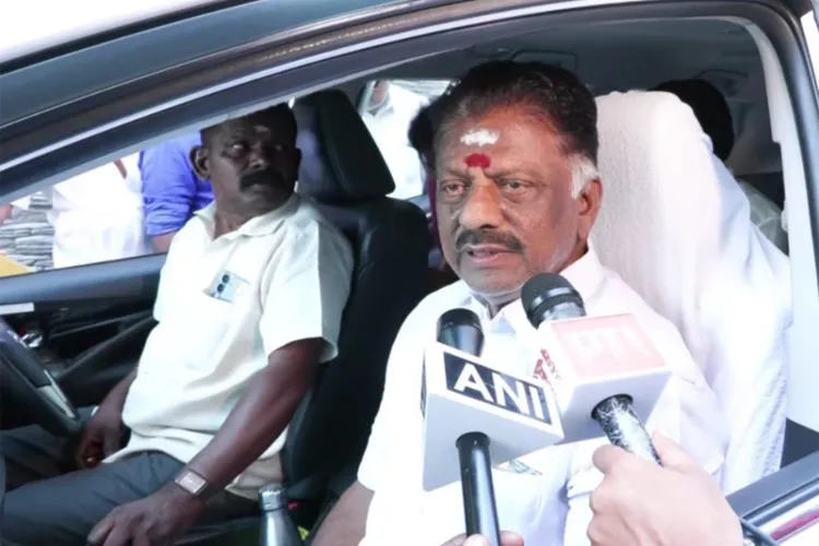 Former TN CM and DMK candidate from Bodinayakkanur Assembly constituency, O Panneerselvam