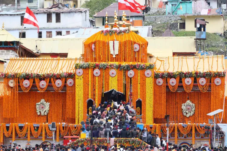 Badrinath temple in the Garhwal Himalayan region of Uttarakhand 