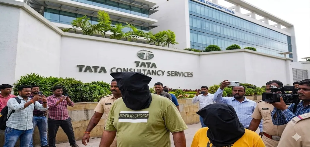 TCS employees being arrested