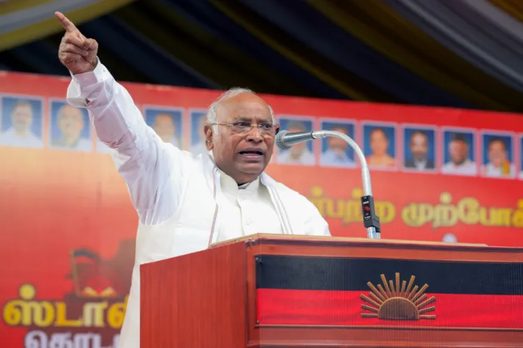 Congress President and Rajya Sabha LoP Mallikarjun Kharge 