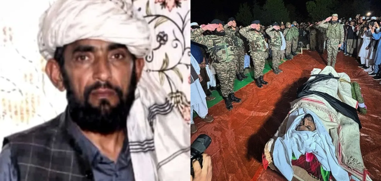 Braveheart Tahir Fazal Choudhary (left) and Army paying last respect to Tahir Fazal