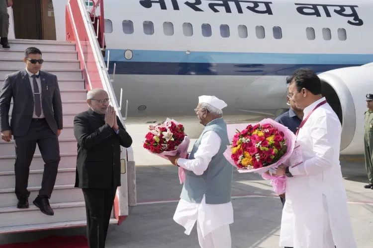 Vice-President C P Radhakrishnan at the Jaipur International Airport 