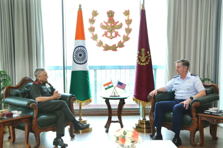 Chief of Defence Staff General Anil Chauhan with General Kevin B Schneider, Commander, Pacific Air Force and Air Component Commander, US Indo-Pacific Command