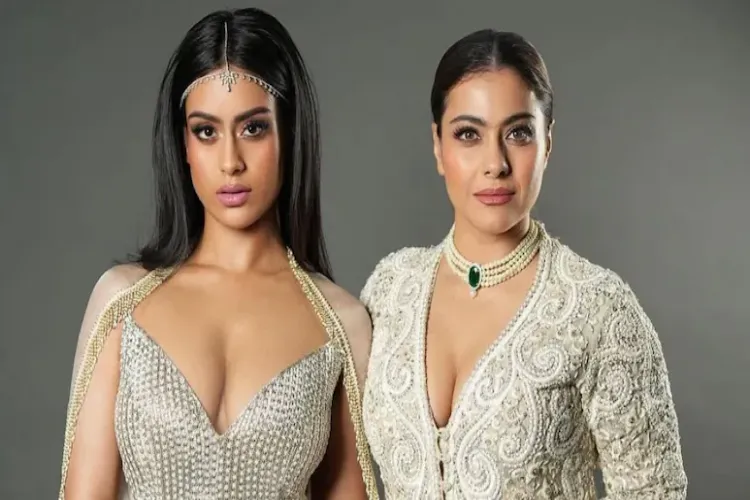 Actor Kajol with daughter Nysa Devgan 