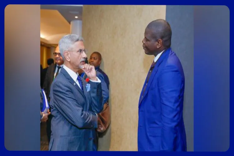 External Affairs Minister S Jaishankar with South Africa’s Foreign Minister Ronald Lamola 