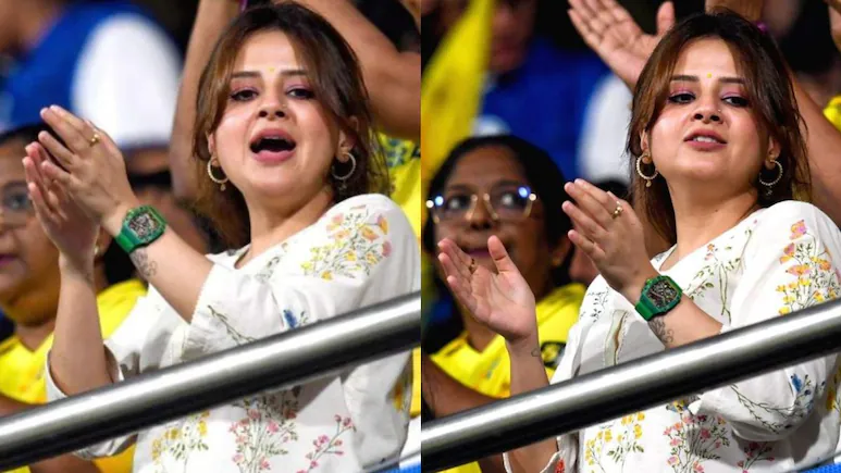 Sakshi Dhoni was spotted wearing a Rs 3 crore luxury watch at the CSK vs MI match in Mumbai.