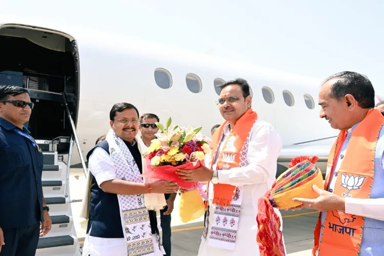 BJP national president Nitin Nabin with Rajasthan Chief Minister Bhajanlal Sharm