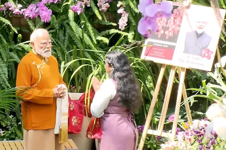 Prime Minister Narendra Modi visits Orchidarium in Sikkim