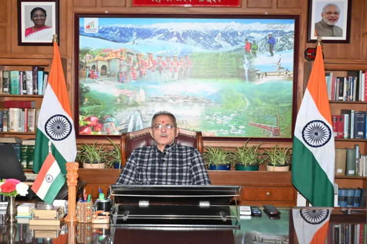 Governor Kavinder Gupta addressing the 17th Convocation of the Chaudhary Sarwan Kumar Himachal Pradesh Agricultural University, Palampur, virtually from the Lok Bhawan 