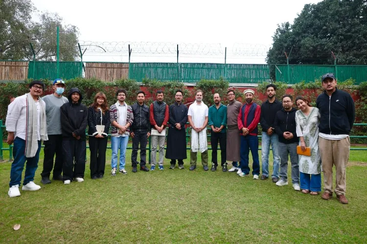 Lok Sabha Leader of Opposition Rahul Gandhi with Laddakh Deligation