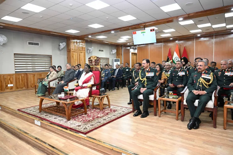 President of India, Droupadi Murmu at Headquarters of Army Training Command (ARTRAC), Shimla