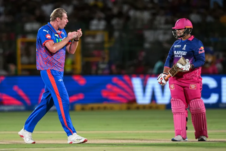 Kyle Jamieson (L) and Vaibhav Sooryavanshi (R).