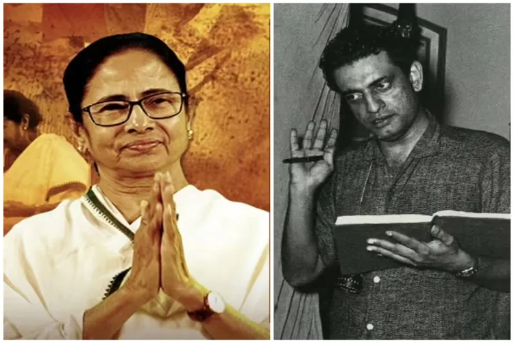 West Bengal Chief Minister Mamata Banerjee and Film maestro Satyajit Ray 