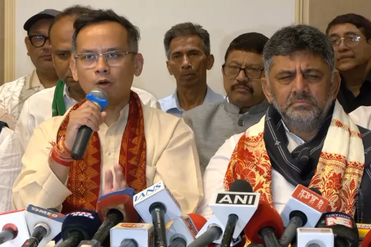 Assam Congress president Gaurav Gogoi and Karnataka Deputy CM DK Shivakumar
