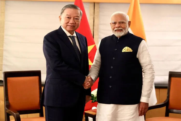 Prime Minister Narendra Modi with President of Vietnam, To Lam