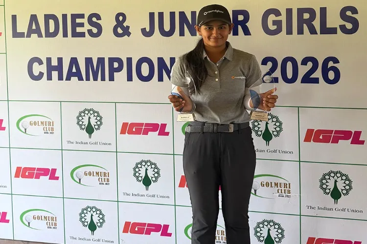  Young golfer Guntas Kaur Sandhu