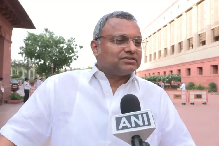 Senior Congress leader Karti Chidambaram 