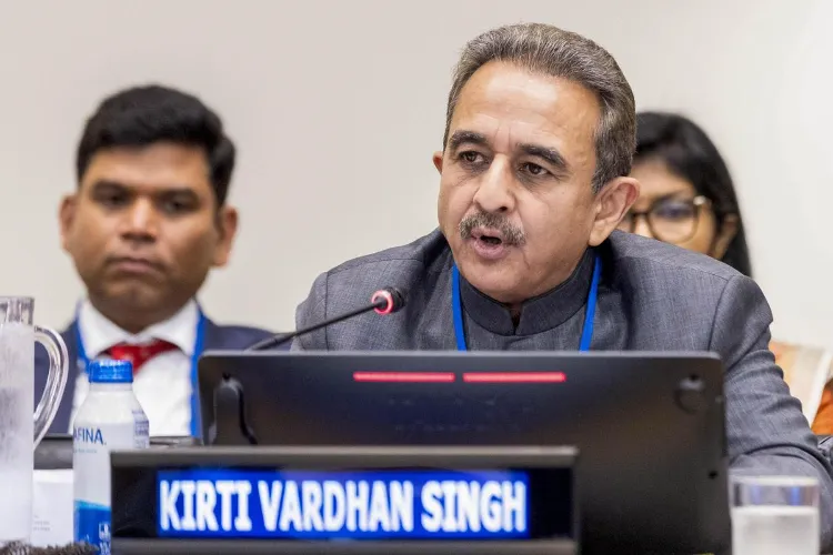Minister of State for External Affairs Kirti Vardhan Singh