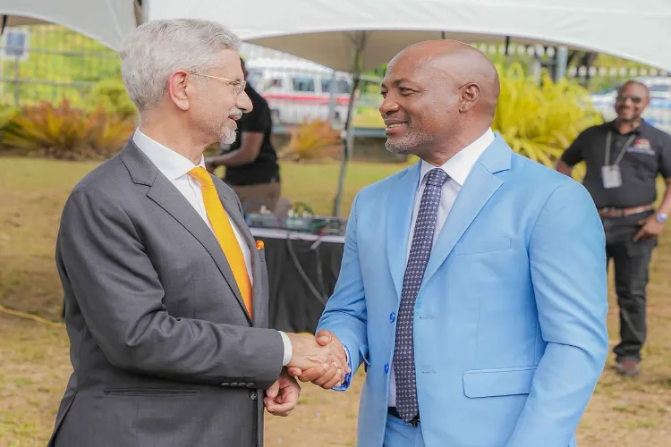 EAM S. Jaishankar with former West Indies cricketer Brian Lara.