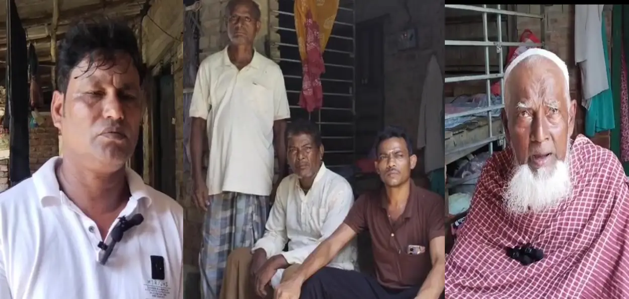 Villagers who are back to their homes