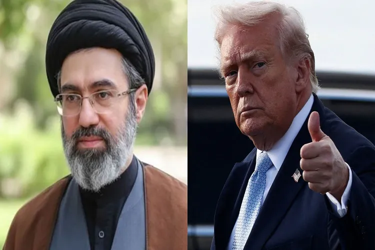 US President Donald Trump and Iran's Supreme Leader Mojtaba Khamenei