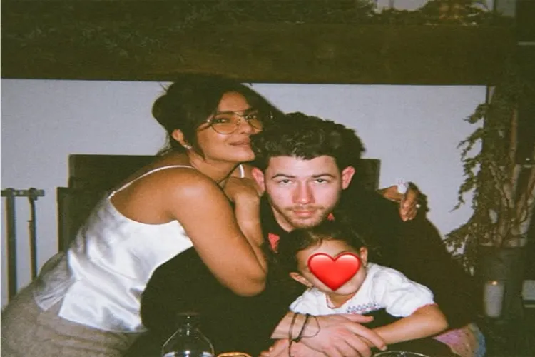Priyanka Chopra, Nick Jonas with daughter Malti Marie