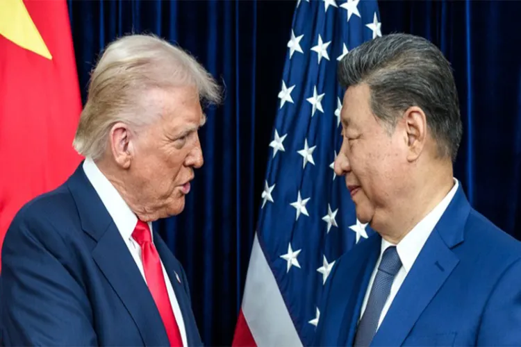 US President Trump with Chinese President Xi Jinping 