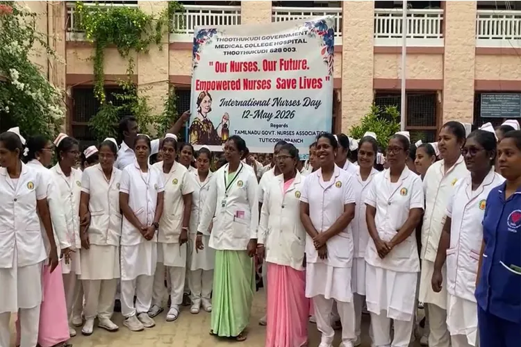 World Nurses Day celebration at the Thoothukudi Government Medical College Hospital 