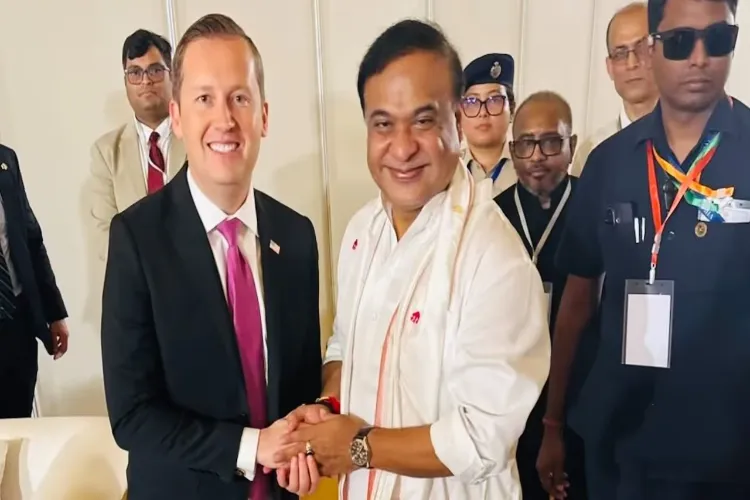 Chief Minister Himanta Biswa Sarma with Ambassador Sergio Gor