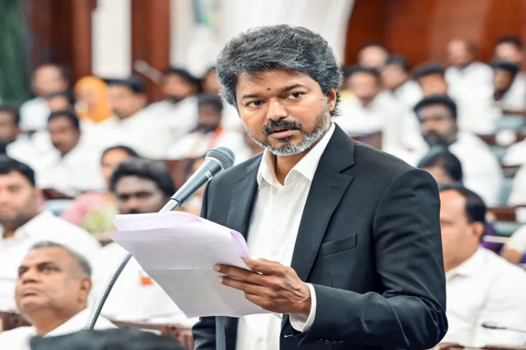 Tamil Nadu Chief Minister and Tamilaga Vettri Kazhagam (TVK) president C Joseph Vijay i