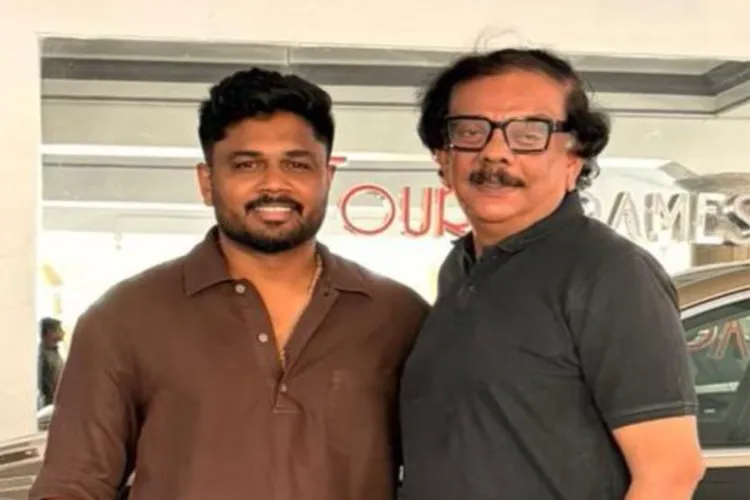 Priyadarshan with Sanju Samson