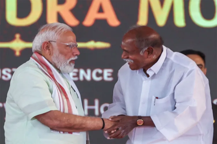 Prime Minister Narendra Modi, Puducherry CM Rangaswamy