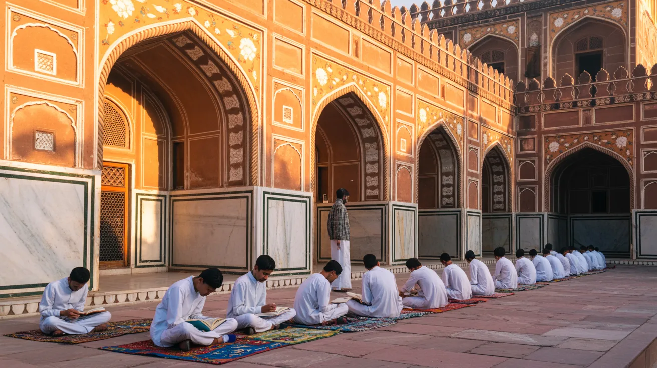 AI generated image of a Madrasa