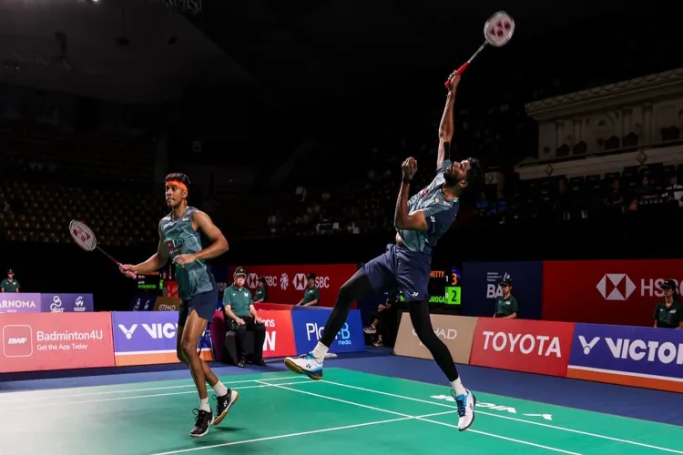 India’s star men’s doubles pair of Satwiksairaj Rankireddy and Chirag Shetty