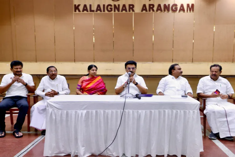 DMK chief MK Stalin holds meeting with party workers