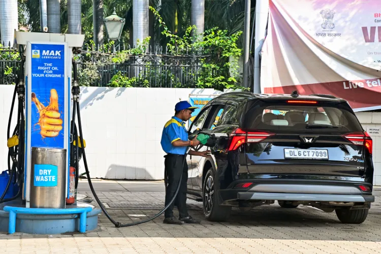 Visual from a petrol pump