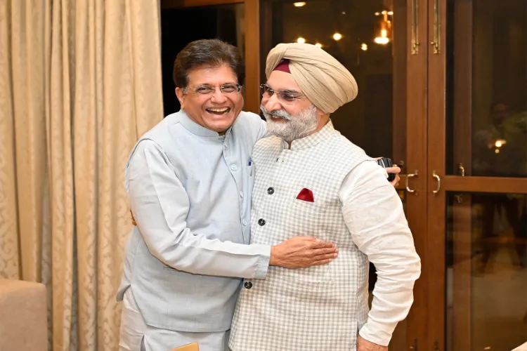 Delhi Lieutenant Governor Taranjit Singh Sandhu and Union Minister Piyush Goyal