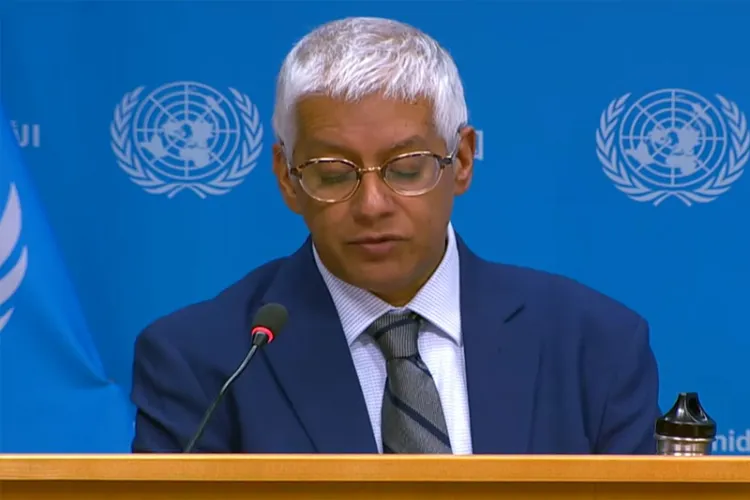 UN spokesperson Farhan Haq 