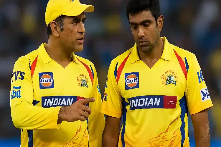 Former India cricketer Ravichandran Ashwin and M S Dhoni