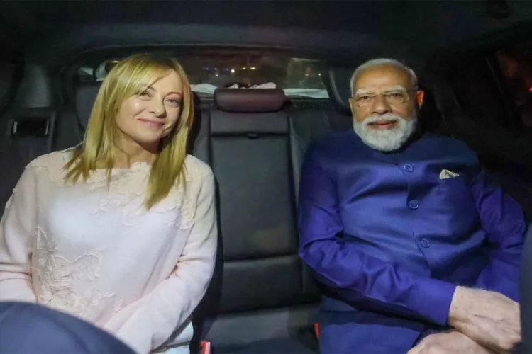 Prime Minister Narendra Modi and Italian Prime Minister Giorgia Meloni
