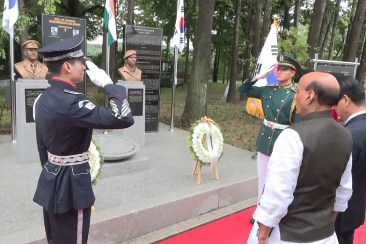 Rajnath Singh pays tribute to Indian Korean War veterans 