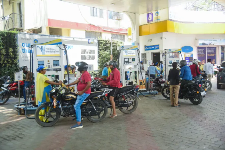 Visual from a Petrol pump